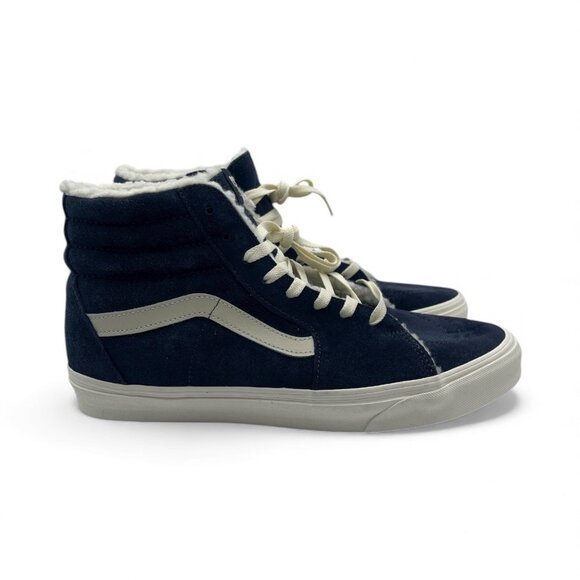 Vans Sk8 Hi Cozy Hug Men\'s 11.5 Parisian Nights Navy Blue Fur Lined Shoes New main image 7